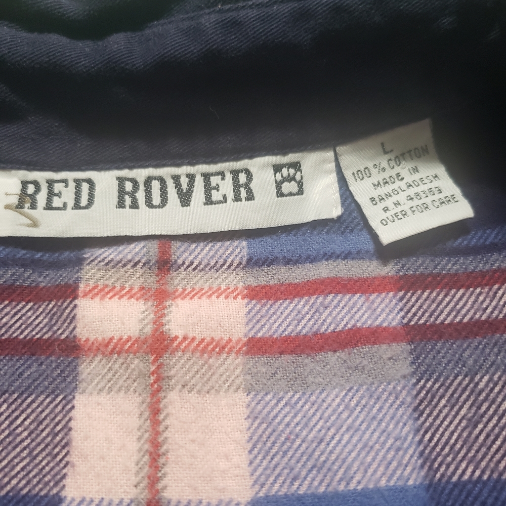 Womens Red Rover Colorblock Button Up Top Large - Picture 5 of 5